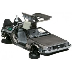 Modellino Auto DELOREAN DMC Ritorno al Futuro Parte 2 24cm Scala 1/18 ORIGINALE Ufficiale Sun Star BACK TO THE FUTURE II BTTF