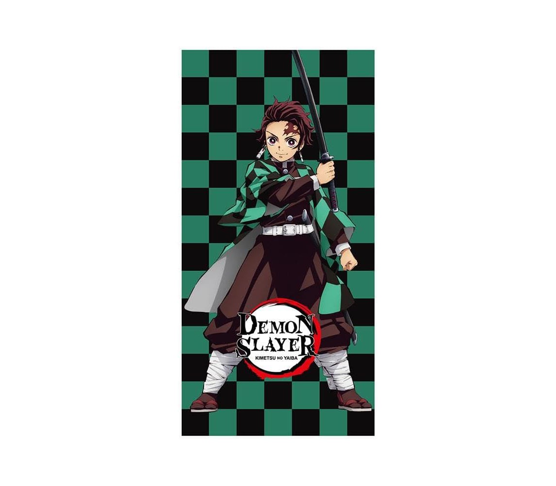 DEMON SLAYER Tanjiro Beach Big Towel 70x140cm Cotton ORIGINAL Official