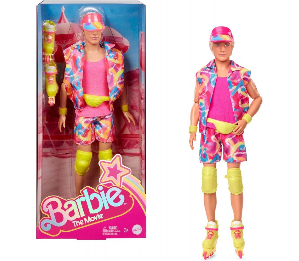 Doll KEN ROLLER SKATER Barbie The Movie Skate Outfit BROKEN PACKAGE Mattel JBJ51