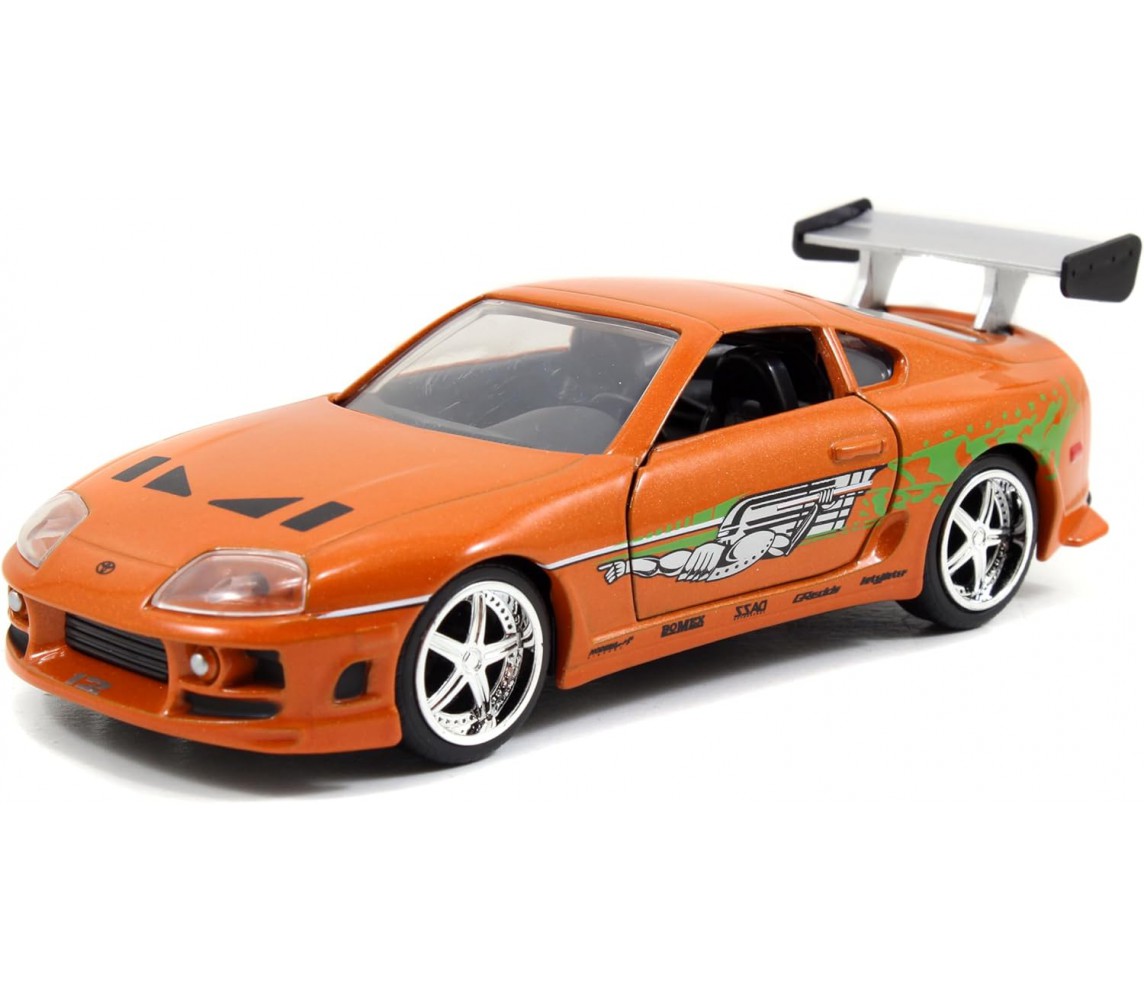 copy of Modello Auto DieCast TOYOTA GR SUPRA Arancione da Fast And Furious Part 9 Scala 1/32 ORIGINALE Jada Toys
