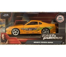 copy of Modello Auto DieCast TOYOTA GR SUPRA Arancione da Fast And Furious Part 9 Scala 1/32 ORIGINALE Jada Toys