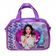 VIOLETTA Music Love BORSA Borsetta Tracolla Manici 21x15cm Originale DISNEY Bag