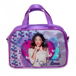 VIOLETTA Music Love BORSA Borsetta Tracolla Manici 21x15cm Originale DISNEY Bag