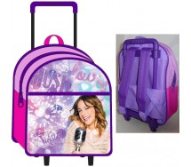 VIOLETTA Stupendo ZAINO Mini TROLLEY 34x23cm Originale DISNEY Violeta NUOVO New