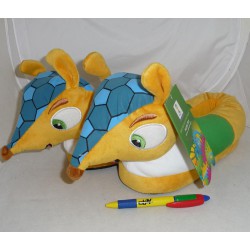 SLIPPERS Peluche FULECO Mascotte MONDIALI 2014 Official SLIPPERS BRAZIL FIFA