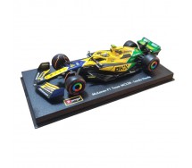 McLAREN MCL38 MONACO GP 2024 LANDO NORRIS 4 With Helmet DieCast Model Formula 1 Car Scale 1/43 14cm Die Cast Bburago 38214