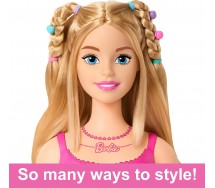 BARBIE TESTA PETTINABILE BIONDA Super Chioma Originale Mattel HMD88