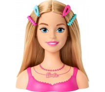BARBIE TESTA PETTINABILE BIONDA Super Chioma Originale Mattel HMD88