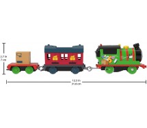 TRENINO THOMAS PERCY POSTA Modello Locomotiva MOTORIZZATO 2 Rimorchi 30cm HMK04