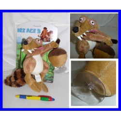 ERA GLACIALE Peluche SCRAT CON GHIANDA Ventosa IN BLISTER Originale OFFERTA TOP