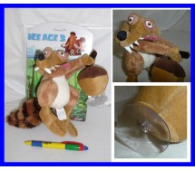 ERA GLACIALE Peluche SCRAT CON GHIANDA Ventosa IN BLISTER Originale OFFERTA TOP