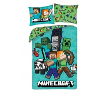 Bed Set MINECRAFT STEVE ALEX CREEPER PANDA Polyester DUVET COVER 140x200