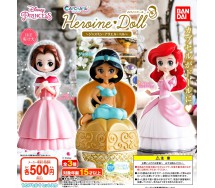 PRINCIPESSE DISNEY Set 3 FIGURE Ariel Belle Jasmine DISNEY CAPCHARA Heroine Doll Gashapon BANDAI