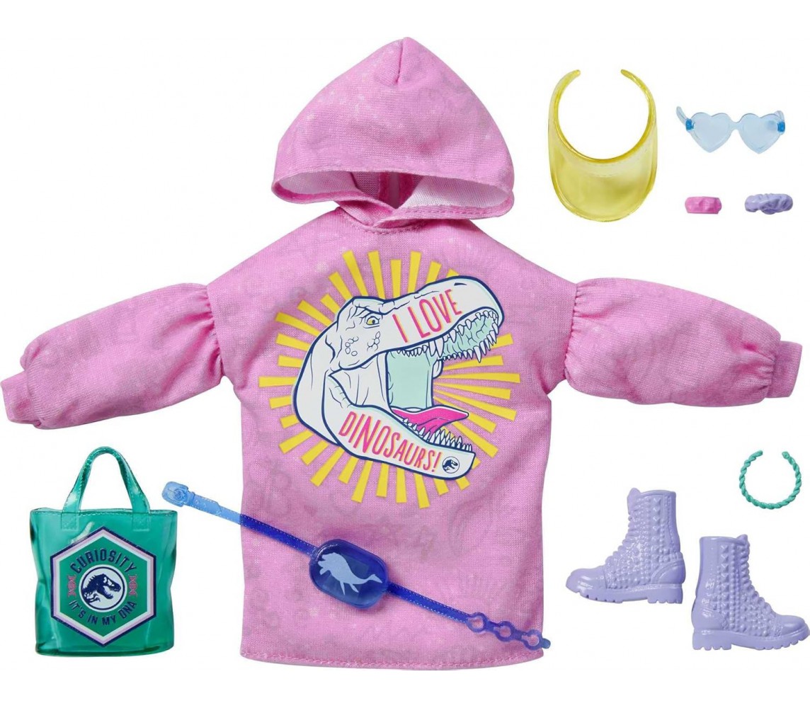BARBIE Fashion Pack Jurassic World Outfit and accessories for 1 Doll MATTEL GRD62