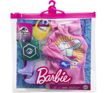 BARBIE Fashion Pack Jurassic World Felpa Scarpe Borsa Occhiali Mattel GRD62