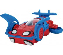 SPIDEY UOMO RAGNO FLIP JET Playset 2 in 1 AUTO e AEREO SNF0080 Jazwares