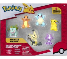 POKEMON BATTLE FIGURE Box 6 Personaggi PIKACHU Charmander Squirtle PKW2684