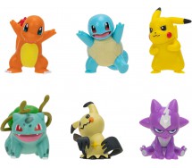POKEMON BATTLE FIGURE Box 6 Personaggi PIKACHU Charmander Squirtle PKW2684
