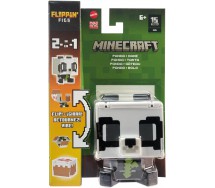 MINECRAFT PANDA CAKE Flippin' Figs Figures Collection 2 in 1 9cm Pixelated Design MATTEL HTL48