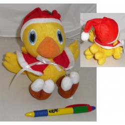 Plush 15cm CHOCOBO Dressed XMAS Yellow Bird FINAL FANTASY