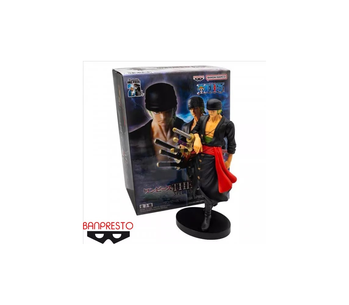 ONE PIECE Figura RORONOA ZORO Zorua 17cm THE SHUKKO Special BANPRESTO