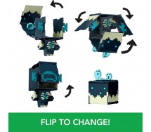 MINECRAFT Flippin' Figs WARDEN SCULK CATALYST Figures Collection 2 in 1 9cm Pixelated Design MATTEL HTL43