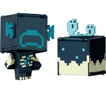 MINECRAFT Flippin' Figs WARDEN SCULK CATALYST Figures Collection 2 in 1 9cm Pixelated Design MATTEL HTL43
