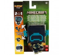 MINECRAFT Flippin' Figs WARDEN SCULK CATALYST Figures Collection 2 in 1 9cm Pixelated Design MATTEL HTL43