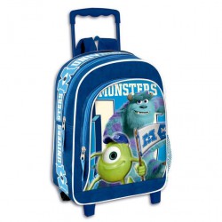 Valigia TROLLEY Zaino MONSTERS UNIVERSITY Inc 36x27cm Ufficiale DISNEY Nuovo NEW