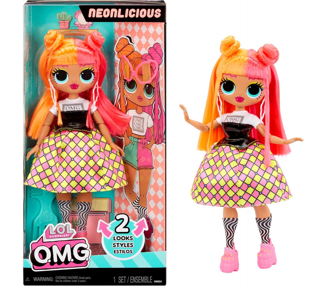 copy of Fashion Doll NEONLICIOUS Bambola 29cm Serie FIERCE Originale MGA Omg O.M.G.