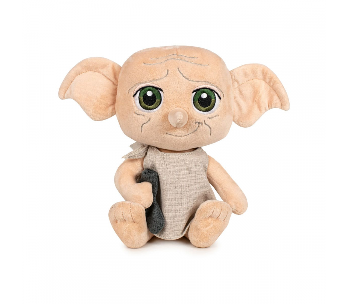 HARRY POTTER Peluche DOBBY SEDUTO 16cm MAGICAL FRIENDS ORIGINALE Ufficiale