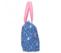 LILO and STITCH Famous Floral SHOPPING BAG 48x32x14cm ORIGINAL Vadobag Blue
