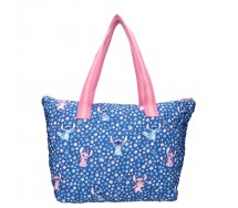 LILO and STITCH Famous Floral SHOPPING BAG 48x32x14cm ORIGINAL Vadobag Blue