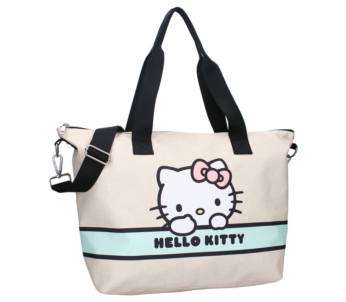 HELLO KITTY SHOPPER Take Me To The Party Drop SHOPPING BAG Pink 48x32x14cm ORIGINAL Vadobag