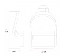 copy of Zaino Zainetto LILO e STITCH Misura 39x29x12cm colore Lilla Vadobag DISNEY