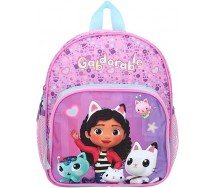 Gabby Zaino Rosa DOLLHOUSE Casa Bambole 29x23x10cm Scuola Asilo Sport UFFICIALE