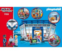 PLAYMOBIL PLANE AIRPORT with FLIGHTS TOWER Original PLAYMOBIL 71153