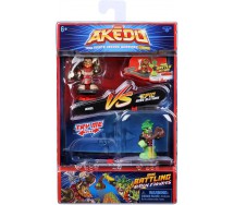 BROKEN PACKAGE AKEDO MINI BATTLING 2 Figures Arcade Warriors AXEL vs EPIC Miss SLITHER V. 1