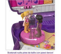 BROKEN PACKAGE Playset POLLY POCKET Dance Themed Sparkle Stage With 2 Figures and 12 Accessories MATTEL HCG17
