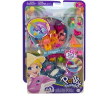 BROKEN PACKAGE Playset POLLY POCKET Dance Themed Sparkle Stage With 2 Figures and 12 Accessories MATTEL HCG17