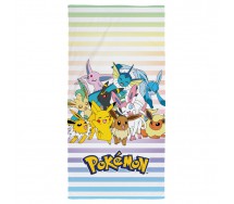 POKEMON PIKACHU and FRIENDS Beach Big Towel 70x140cm Cotton ORIGINAL Official
