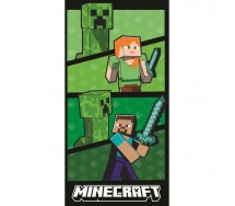 MINECRAFT Characters STEVE ALEX Beach Big Towel 70x140cm Cotton ORIGINAL Official
