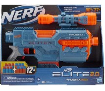 NERF PHOENIX CS-6 Automatic Motorized Rifle with 12 ELITE 2.0 Dards HASBRO E9961