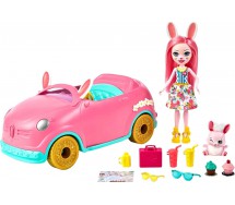 ENCHANTIMALS BUNNYMOBILE Auto 26cm Moda Playset bambola e accessori MATTEL HCF85