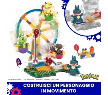 POKEMON RUOTA PANORAMICA Mega Construx Playset con 4 Figure 393 Pezzi HXF80