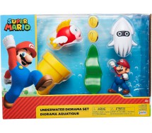 SUPER MARIO Diorama set UNDERWATER With 2 other Figure Accessories Figures Jakks Pacific
