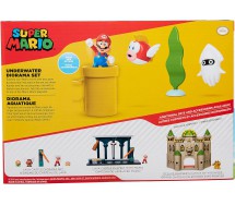 SUPER MARIO Diorama set UNDERWATER With 2 other Figure Accessories Figures Jakks Pacific