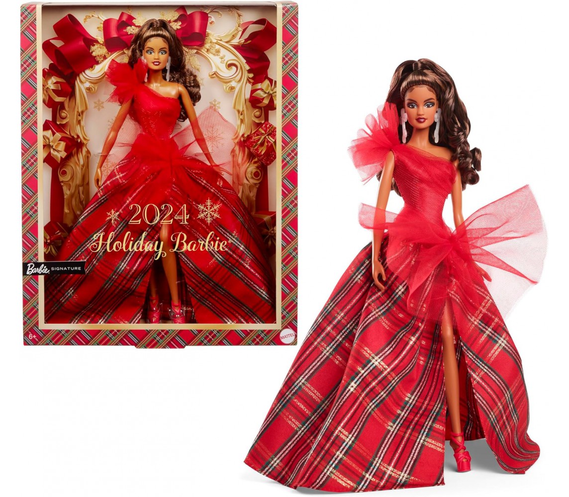 BARBIE Holiday NATALE 2024 BRUNA Bambola SIGNATURE Limited Version Mattel HRM63