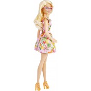 Bambola BARBIE Bambola Bionda con Occhiali Serie BARBIE Fashionistas HBV15 Mattel