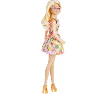 Bambola BARBIE Bambola Bionda con Occhiali Serie BARBIE Fashionistas HBV15 Mattel